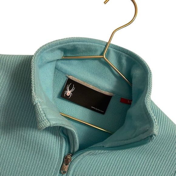Spyder Endure Full Zip Knit Jacket Teal Size SP - Picture 2 of 7